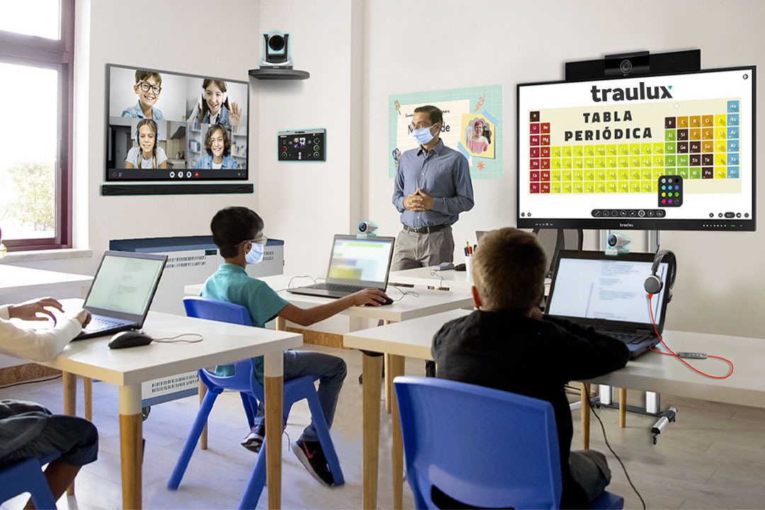 Traulux interactive monitors upgrade their interface to 4K